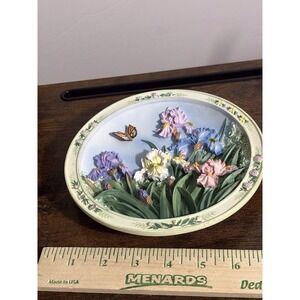 The Iris Garden 7" Collectors Plate Lena Lieu's 1st Edition Beautiful Garden